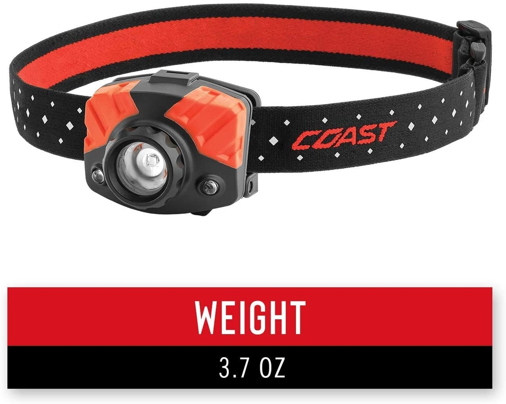 Đèn đeo trán Coast Tri-color Focusing Headlamps 405 lumens, pack 2