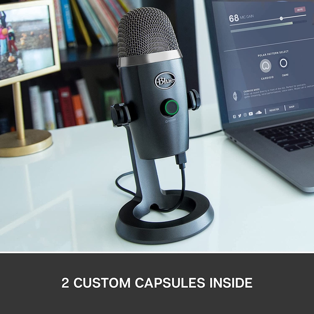 Mic thu âm cao cấp Blue Yeti Nano Premium USB Microphone