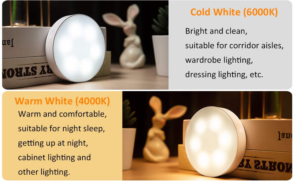 Đèn gắn tủ IAVO Warm White / Cold White Touch Night Lights