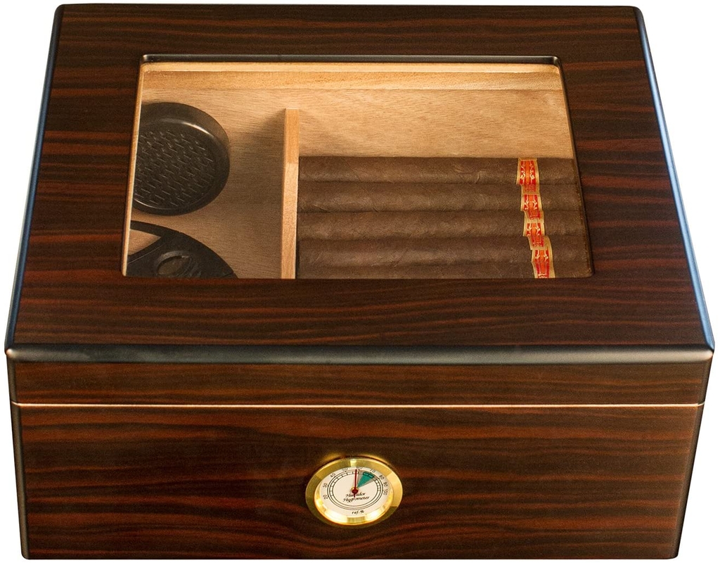 Hộp đựng cigar BLKSMITH Acrylic Front Cigar Box
