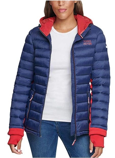 Áo Khoác Tommy Hilfiger Màu Trắng Có Mũ