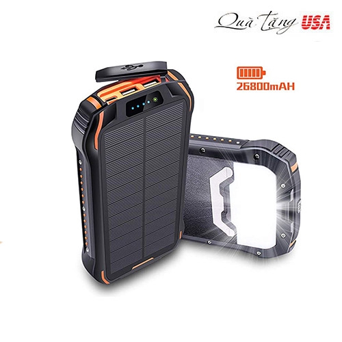 Pin dự phòng Solar Charger 26800mAh Power Bank