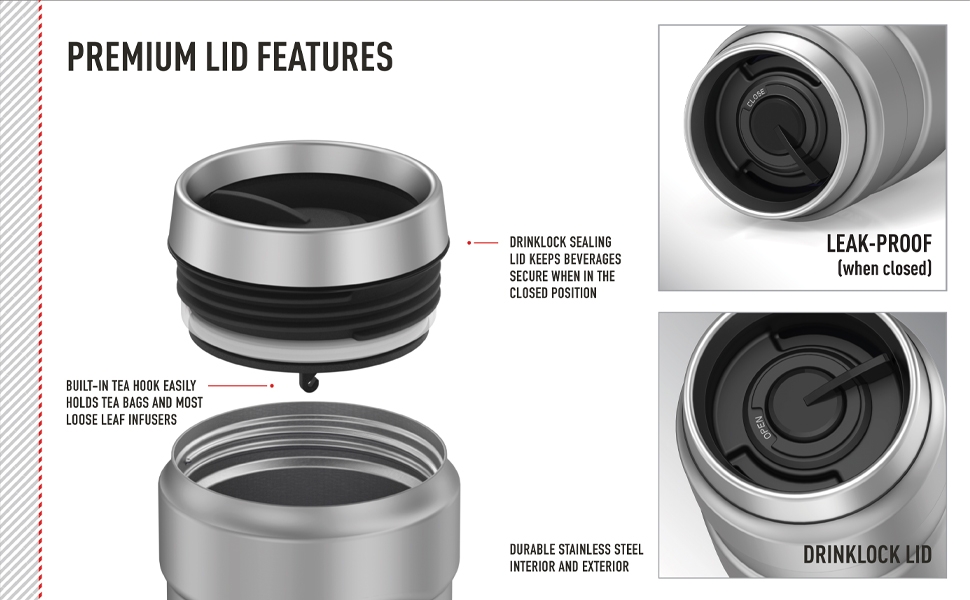 Set bình giữ nhiệt THERMOS Stainless Steel King Travel Tumbler