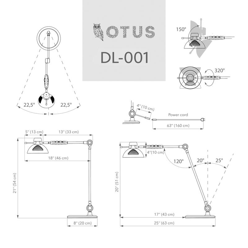 Đèn bàn OTUS LED Desk Lamp Gesture Control DL-001