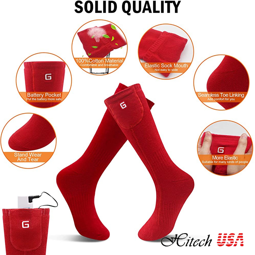 Tất sưởi ấm chân Greensha Electric Heated Socks