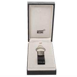 Móc chìa khóa cao cấp Montblanc Black Leather Westside Key Fob