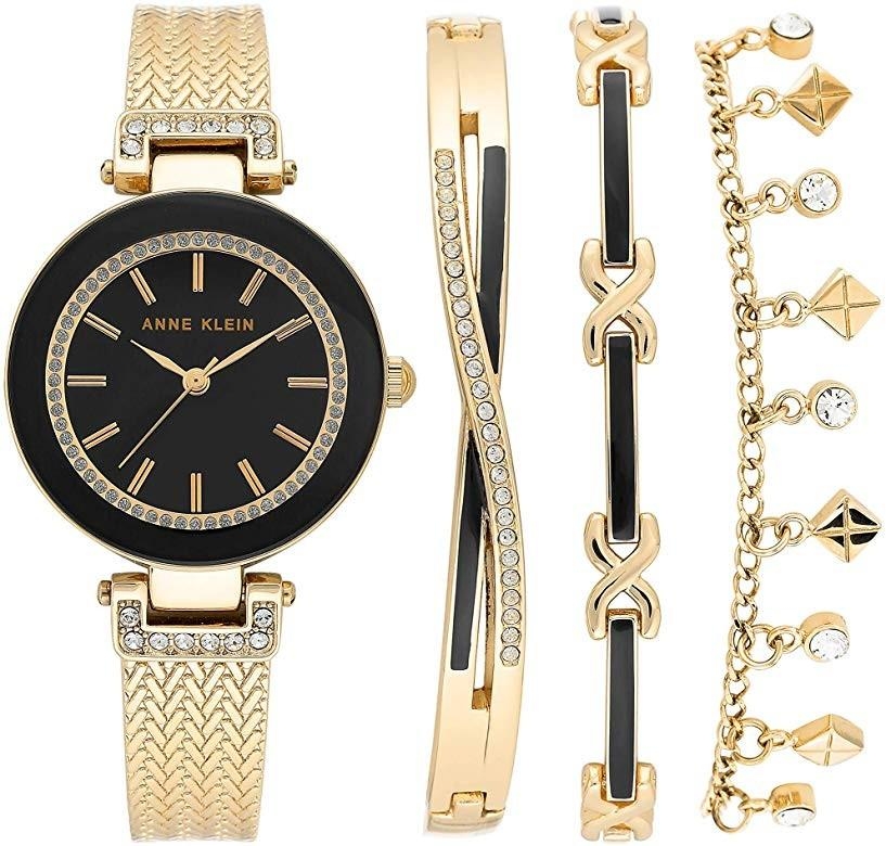 Set đồng hồ và vòng đeo tay nữ Anne Klein AK/3394