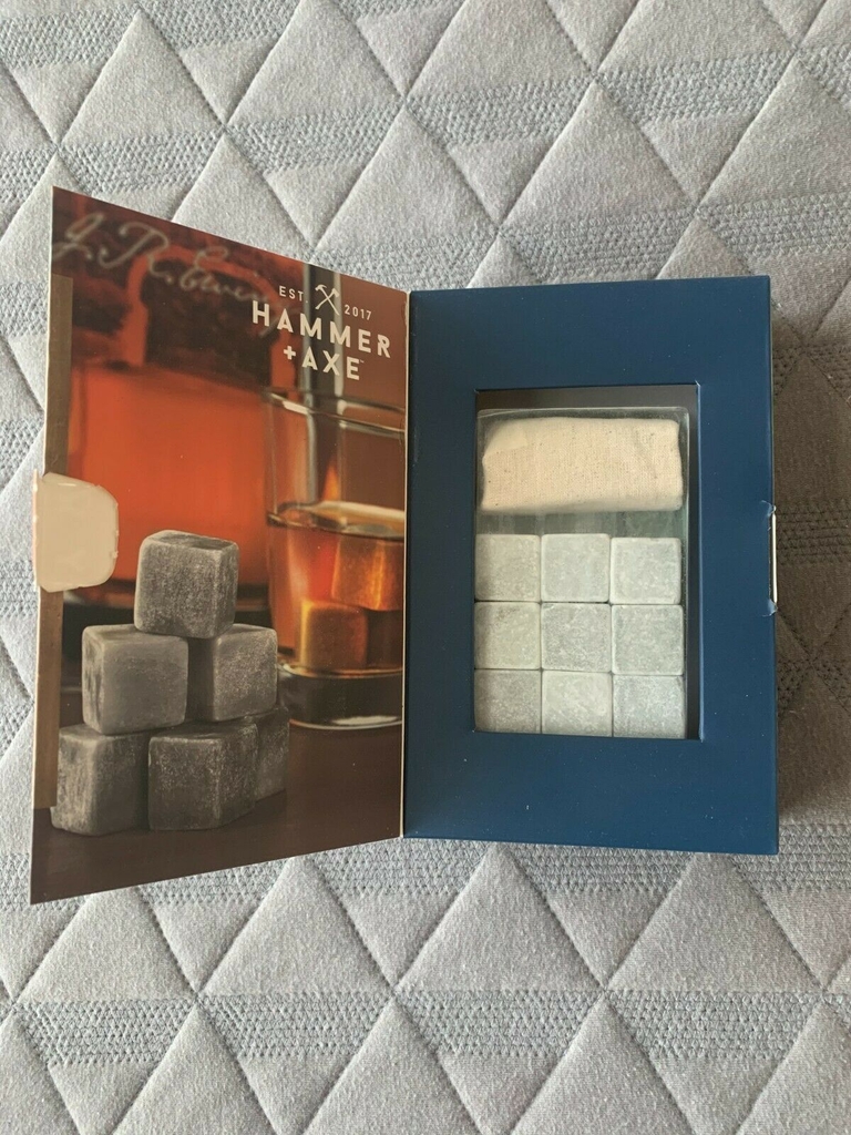 Set đá lạnh không tan 10 viên Hammer & Axe whiskey stones