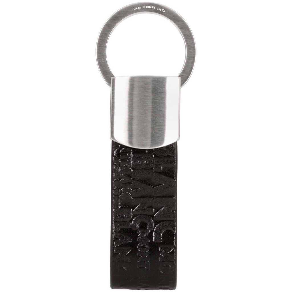 Móc chìa khóa cao cấp Montblanc Black Leather Westside Key Fob