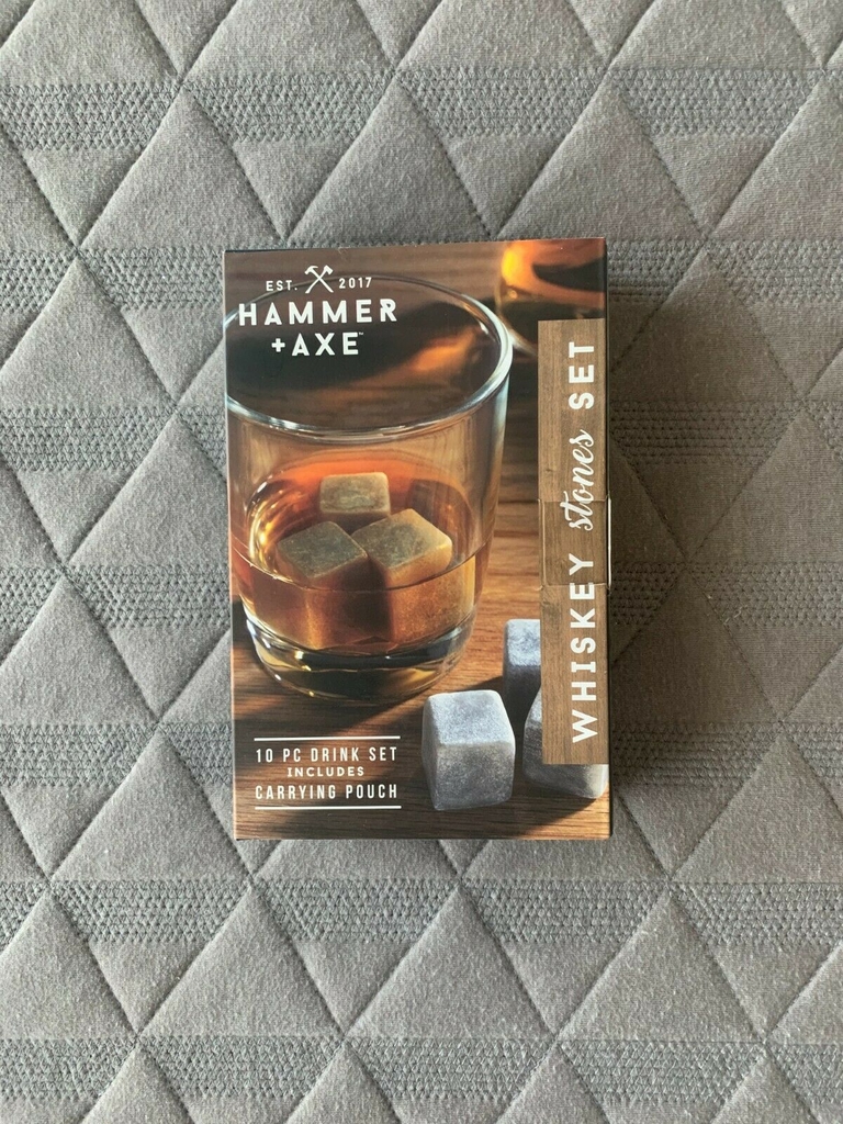 Set đá lạnh không tan 10 viên Hammer & Axe whiskey stones