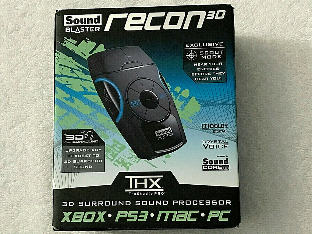 Card âm thanh Creative Sound Blaster Recon3D THX USB External Sound Enhancer f PC MAC PS3 XBOX