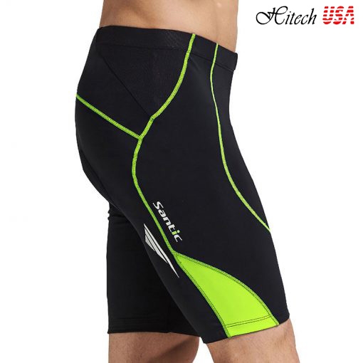 Quần short đi xe đạp có đệm nam Santic Genting Green