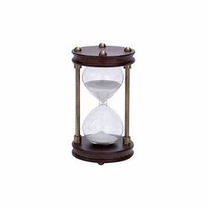 Đồng hồ cát kim loại màu đồng Kirkland's Tarnished Bronze Metal Hourglass