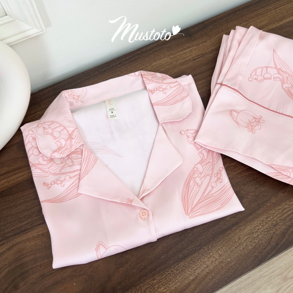 Bộ Pyjama Lụa Dài Cao Cấp (MB56)