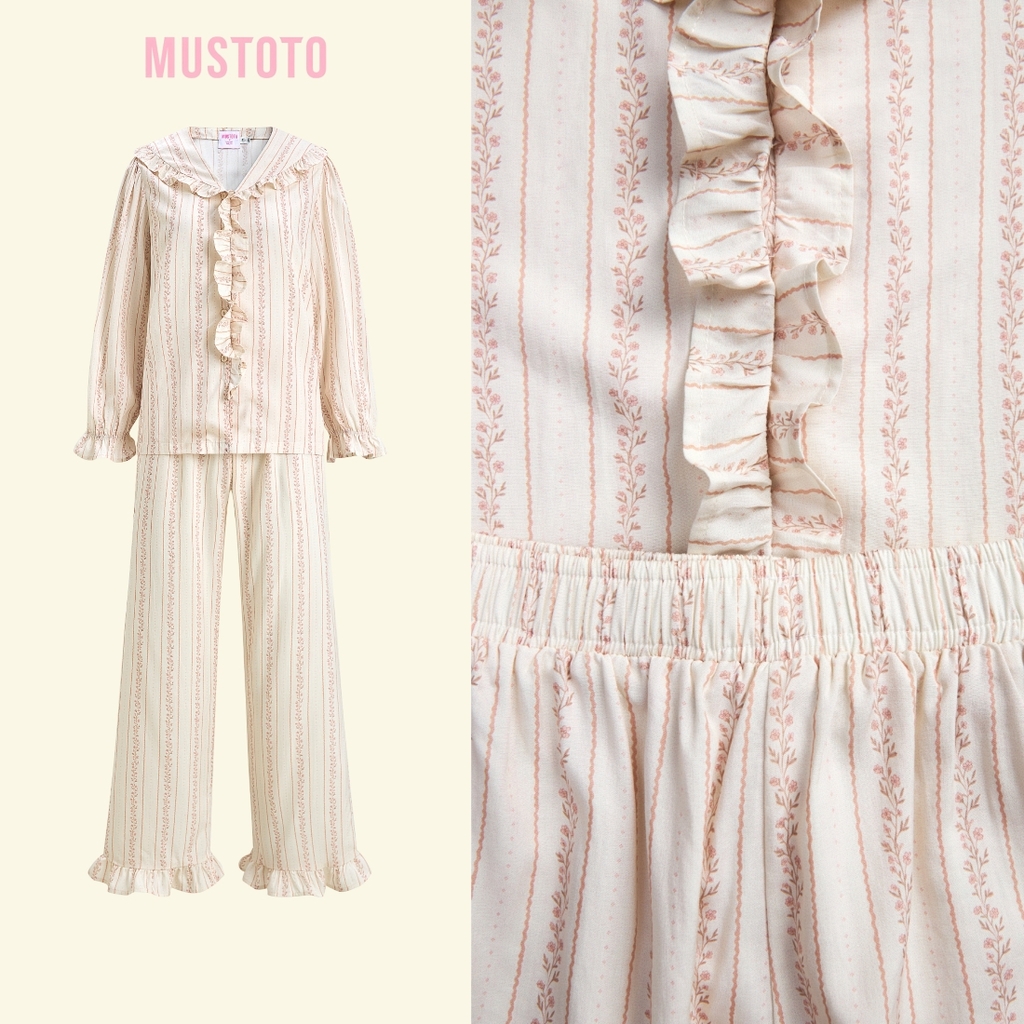 MB99 | Bộ Mặc Nhà Pijama Lyocell Quần Dài Thu Đông