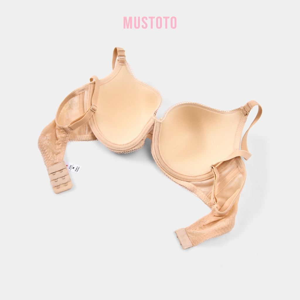 MA76 | [CÚP SÂU GỌNG MỀM] MUSTOTO Áo Lót Nữ Bra Ren Mút Mỏng 0.5cm