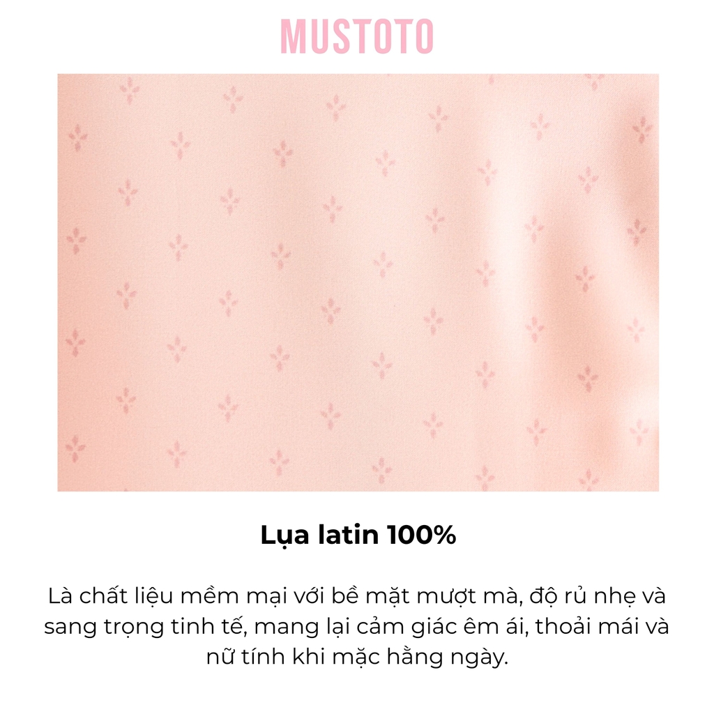 MB38 | MUSTOTO Bộ Mặc Nhà Lụa Pyjama Đồ Ngủ Tay Dài Quần Dài