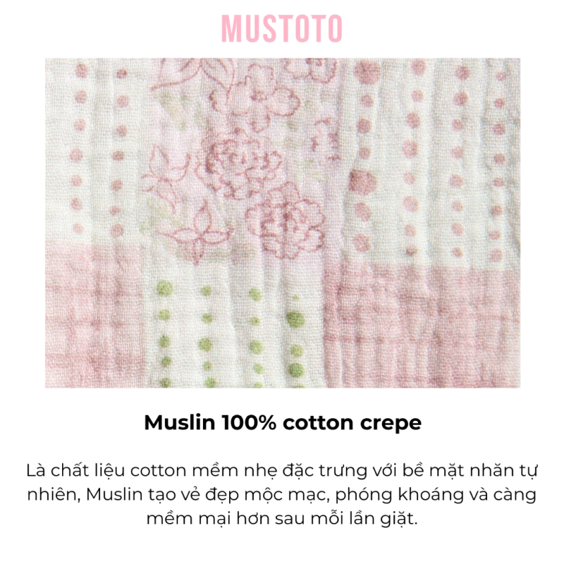 MB93 | Bộ Mặc Nhà Pijama Muslin Mềm Mát Quần Ngắn