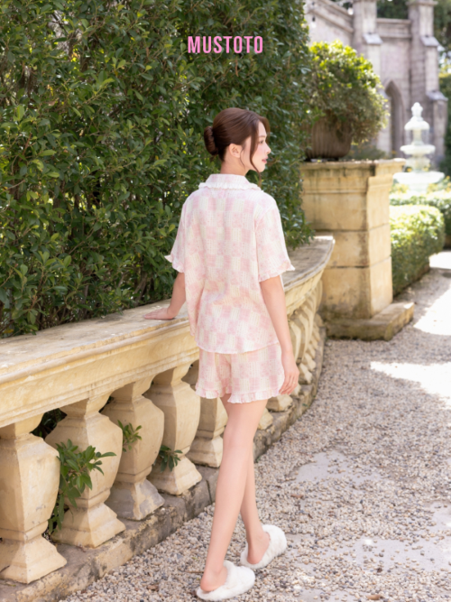 MB93 | Bộ Mặc Nhà Pijama Muslin Mềm Mát Quần Ngắn