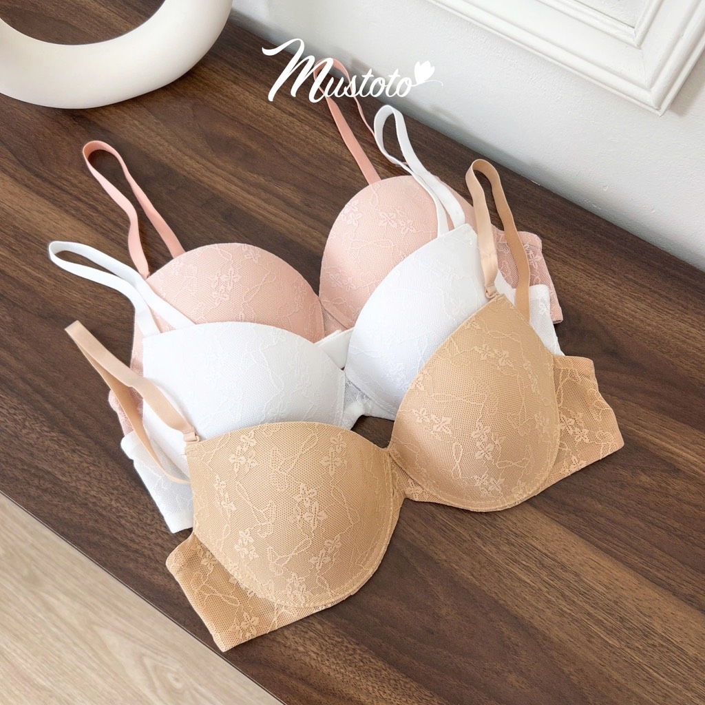 Áo Lót Không Gọng Ren Mút Vừa 2cm (MA39)