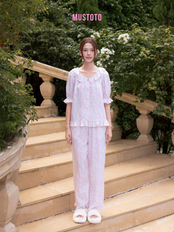 MB97 | Bộ Mặc Nhà Pijama Lyocell Quần Dài Thu Đông