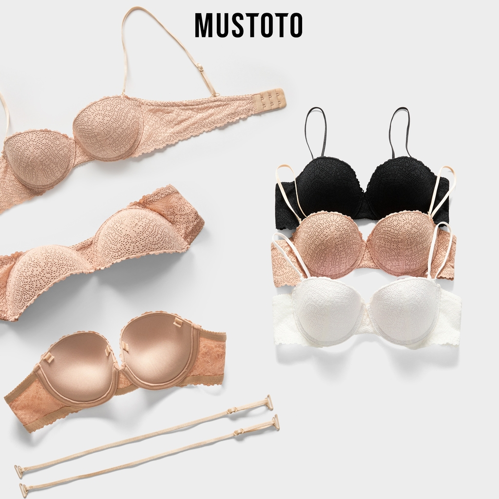 MA25 | MUSTOTO Áo Lót Tháo Dây Bra Mút Vừa 1.5cm