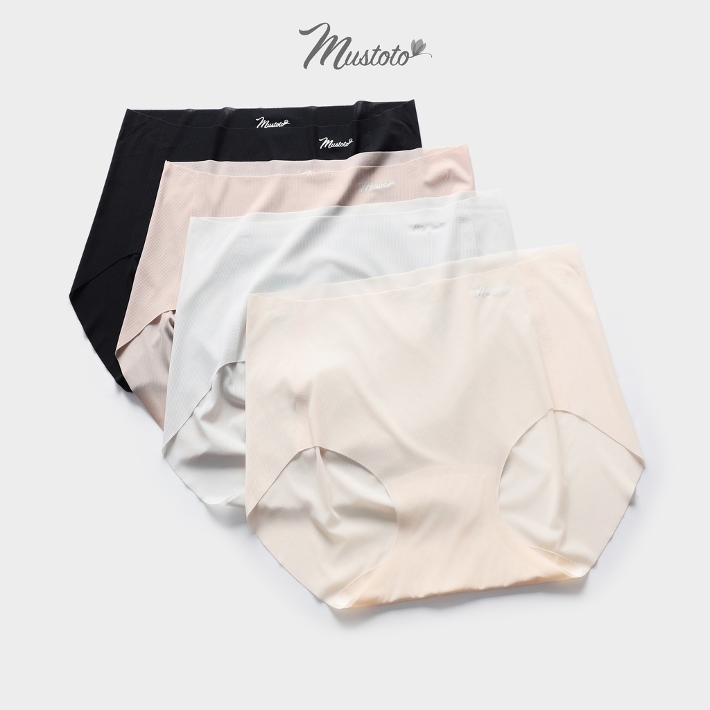 MQ72 | SIÊU PHẨM MỀM NHẸ Combo 4 Quần Lót Nữ Lưng Cao Siêu Mỏng Tàng Hình Không Lộ Viền