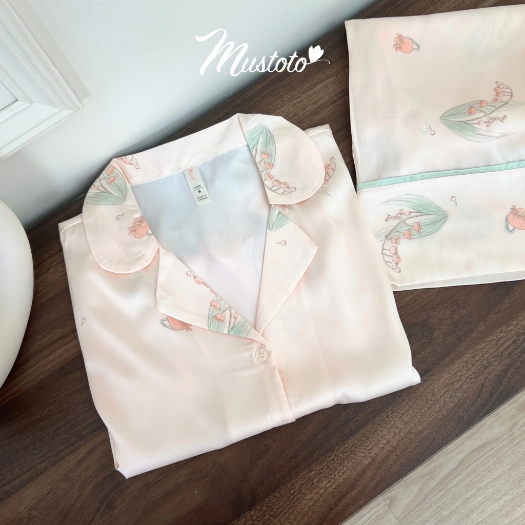 Bộ Pyjama Lụa Dài Cao Cấp (MB56)