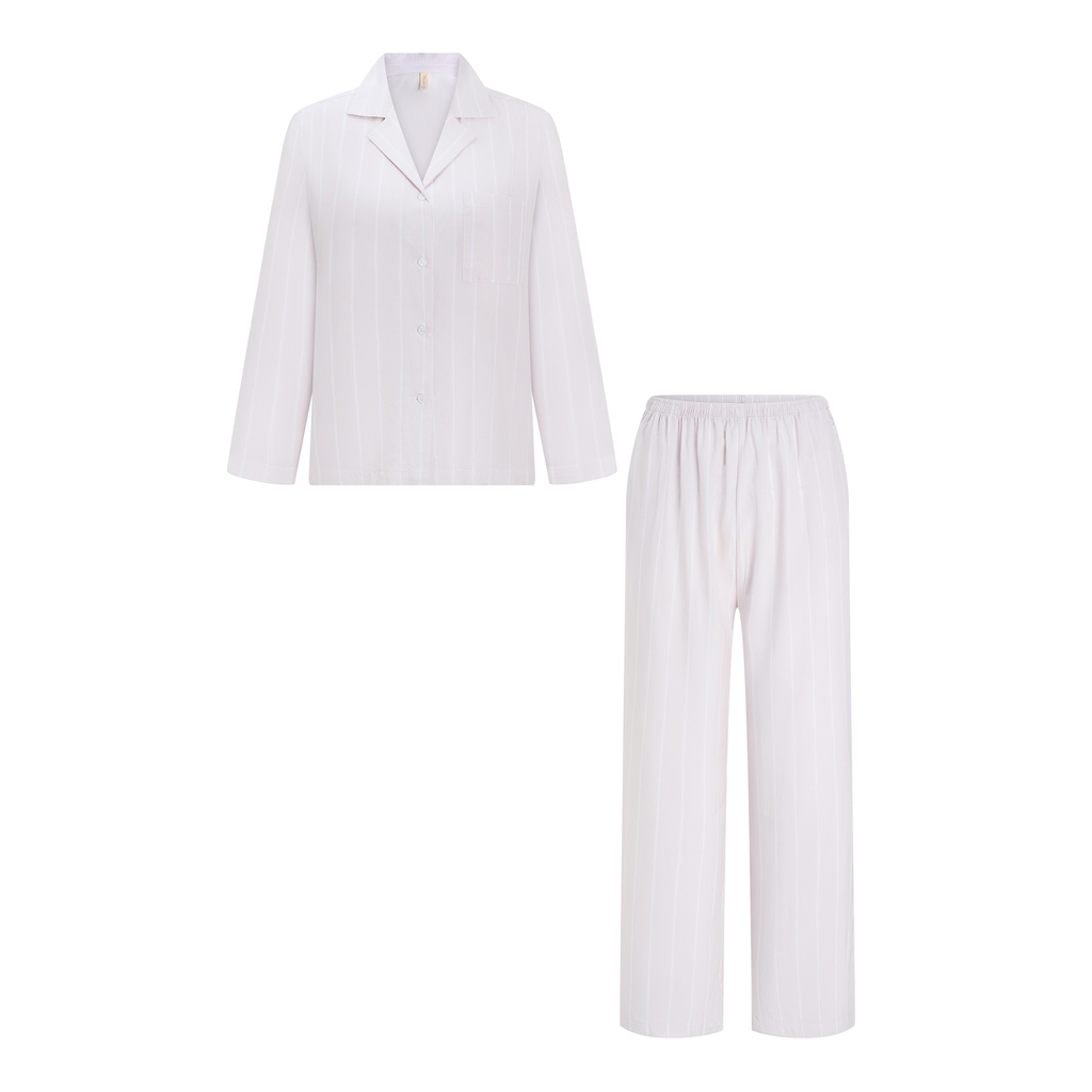 [EASY LYOCELL] Bộ Mặc Nhà Pijama Sọc Vải Lyocell Mềm Mát (MB89)