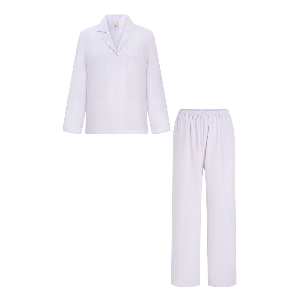 [EASY LYOCELL] Bộ Mặc Nhà Pijama Sọc Vải Lyocell Mềm Mát (MB89)
