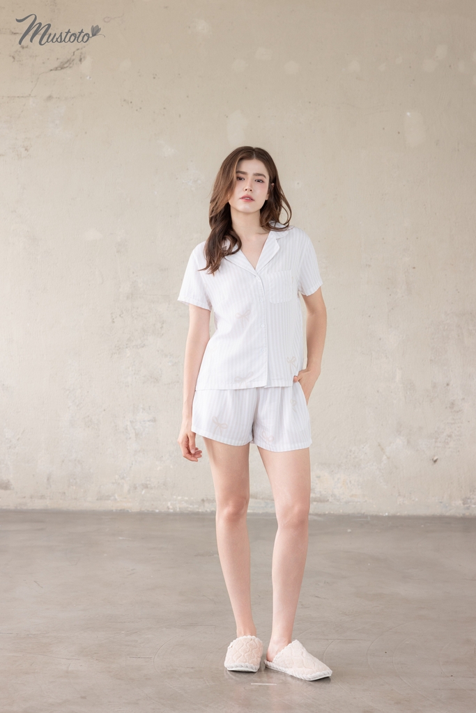 [EASY LYOCELL] Bộ Mặc Nhà Pijama Ngắn Vải Lyocell (MB81)