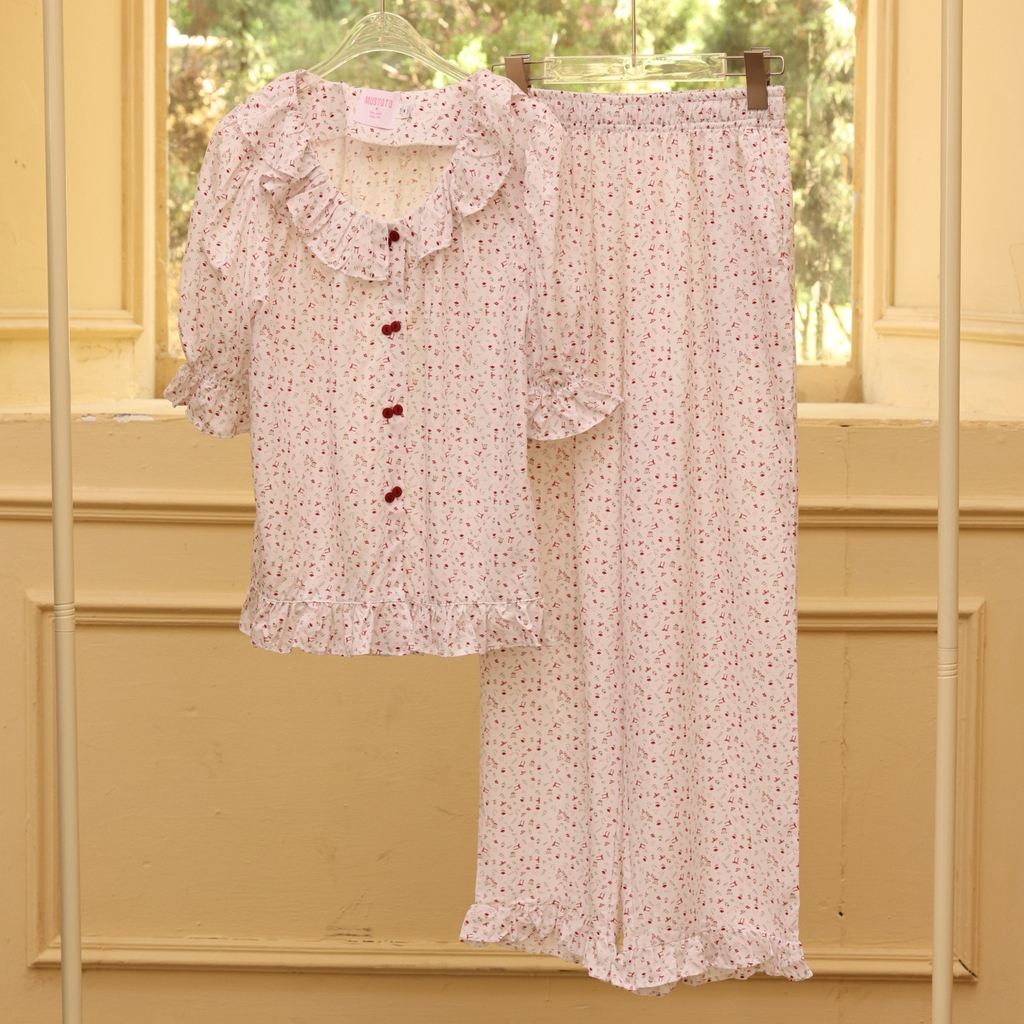 MB97 | Bộ Mặc Nhà Pijama Lyocell Quần Dài Thu Đông