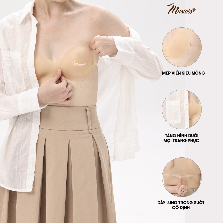 PK28 | Áo Dán Ngực Silicon Siêu Mỏng Tàng Hình