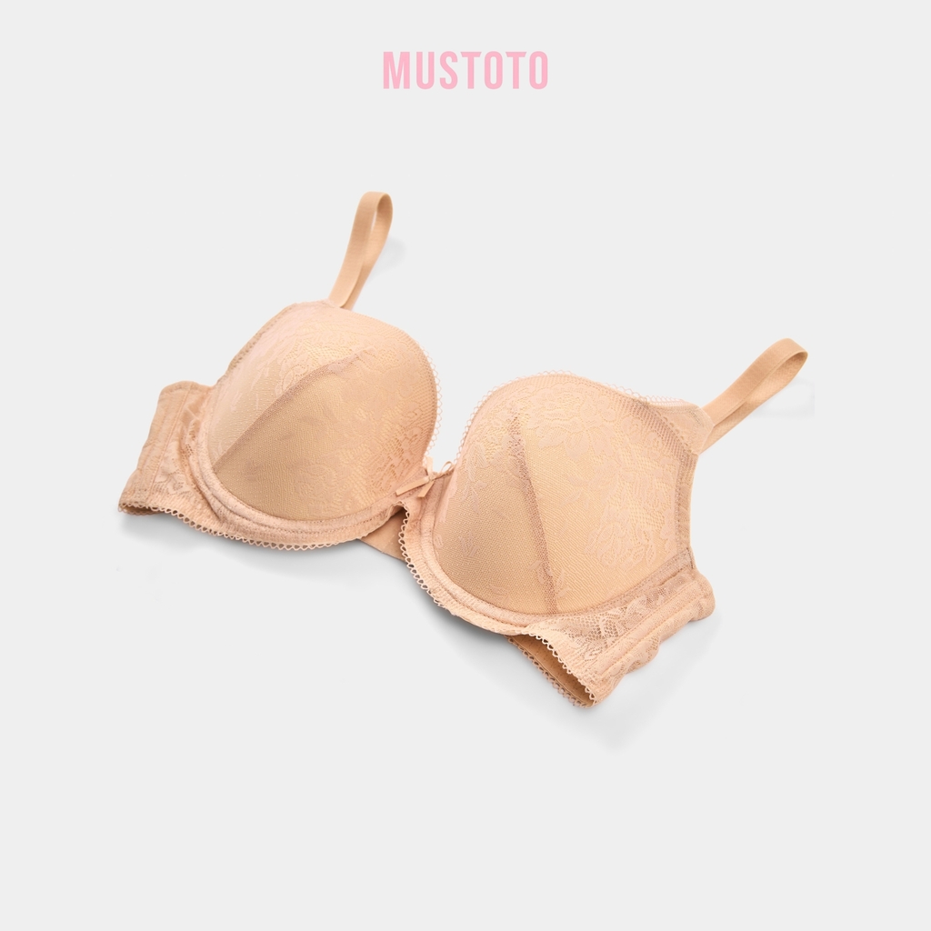 MA76 | [CÚP SÂU GỌNG MỀM] MUSTOTO Áo Lót Nữ Bra Ren Mút Mỏng 0.5cm