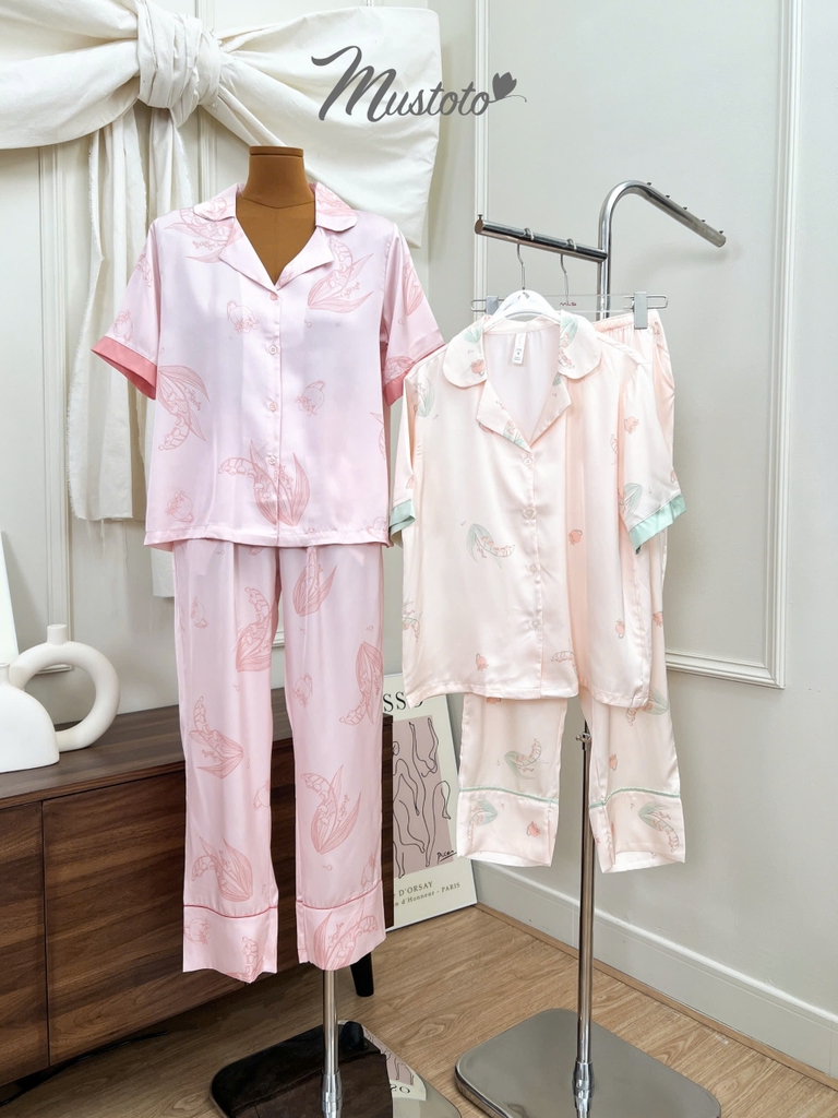 Bộ Pyjama Lụa Dài Cao Cấp (MB56)
