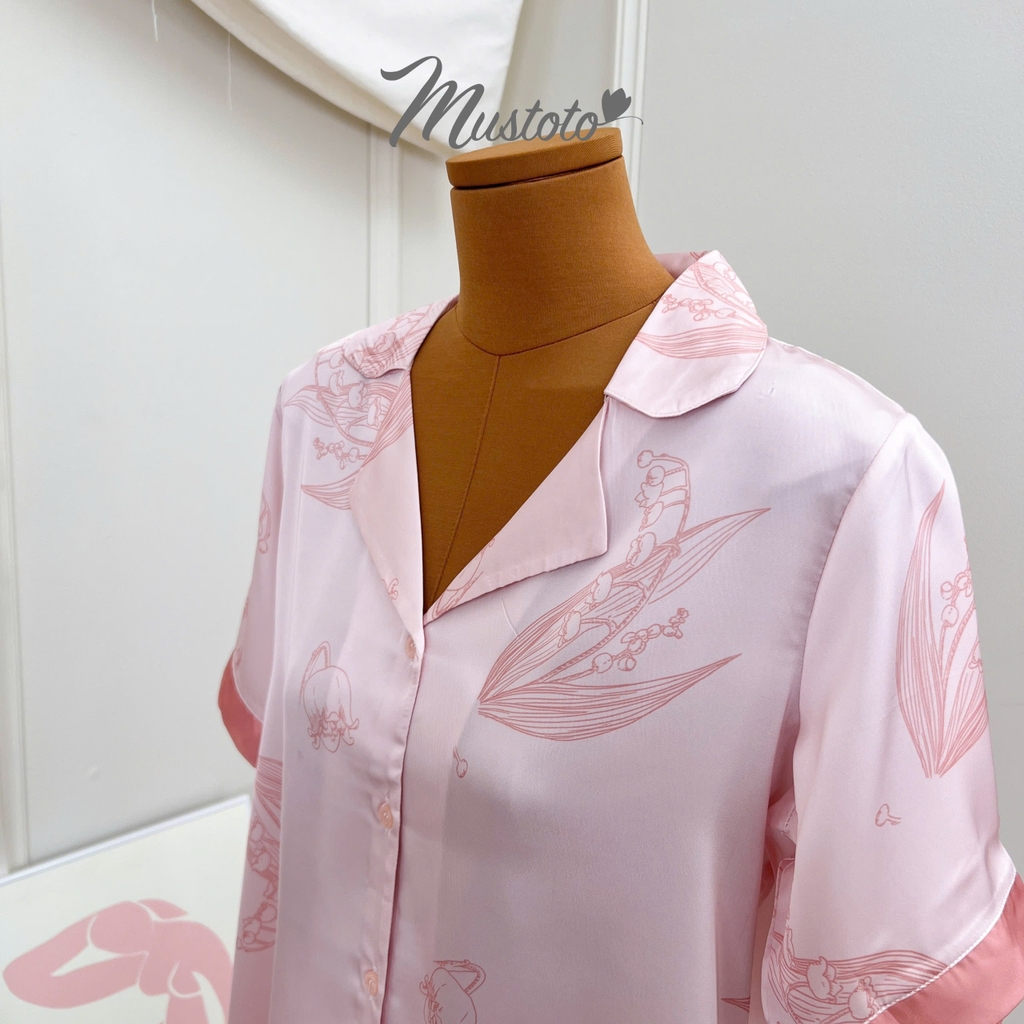 Bộ Pyjama Lụa Dài Cao Cấp (MB56)