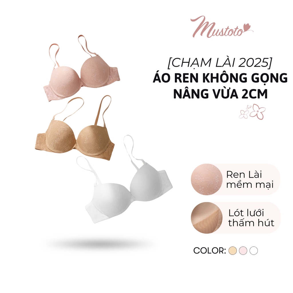 Áo Lót Không Gọng Ren Mút Vừa 2cm (MA39)