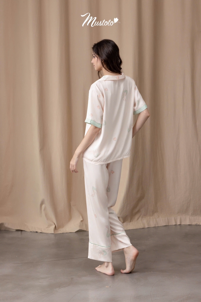 Bộ Pyjama Lụa Dài Cao Cấp (MB56)