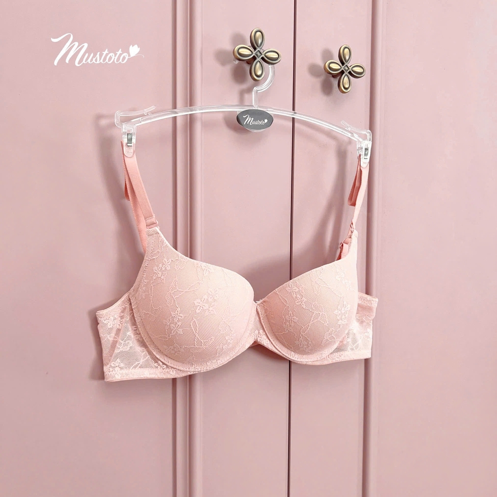 Áo Lót Nữ Ren Hoa Lài Có Gọng Mút Mềm Như Mây Nâng Vừa 2cm (MA38)