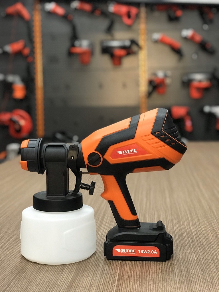 MÁY PHUN SƠN PIN 18V BTEC BT16-18V- HÀNG CHÍNH HÃNG