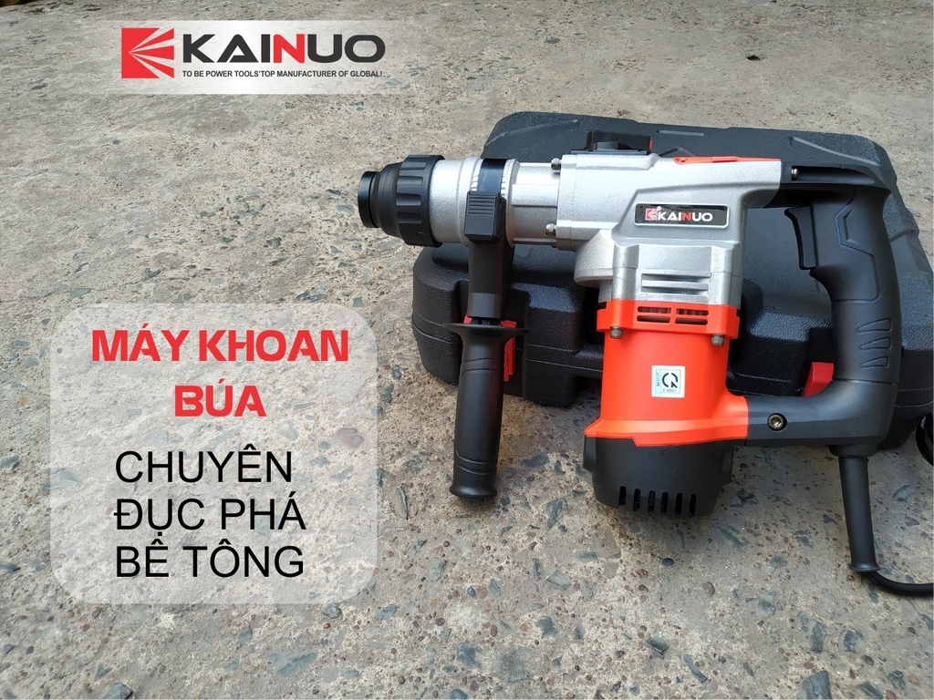 MÁY KHOAN BÚA 2 CHẾ ĐỘ (KHOAN+ ĐỤC) KAINUO 8268 1010W- CHÍNH HÃNG