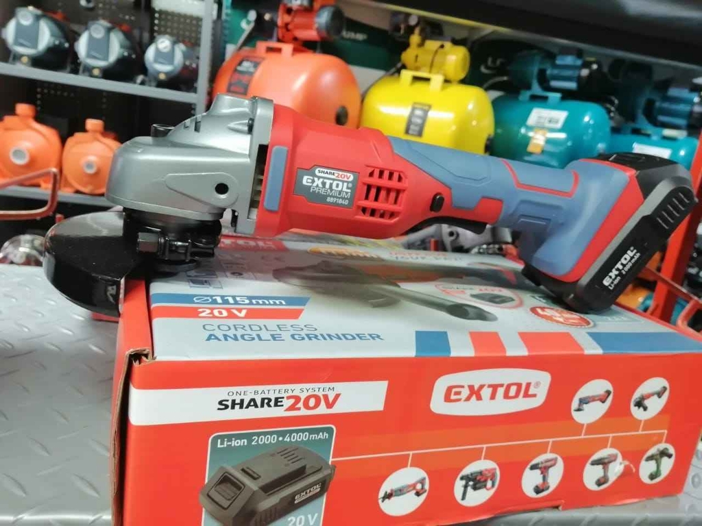 MÁY MÀI GÓC PIN 18V EXTOL 8891840