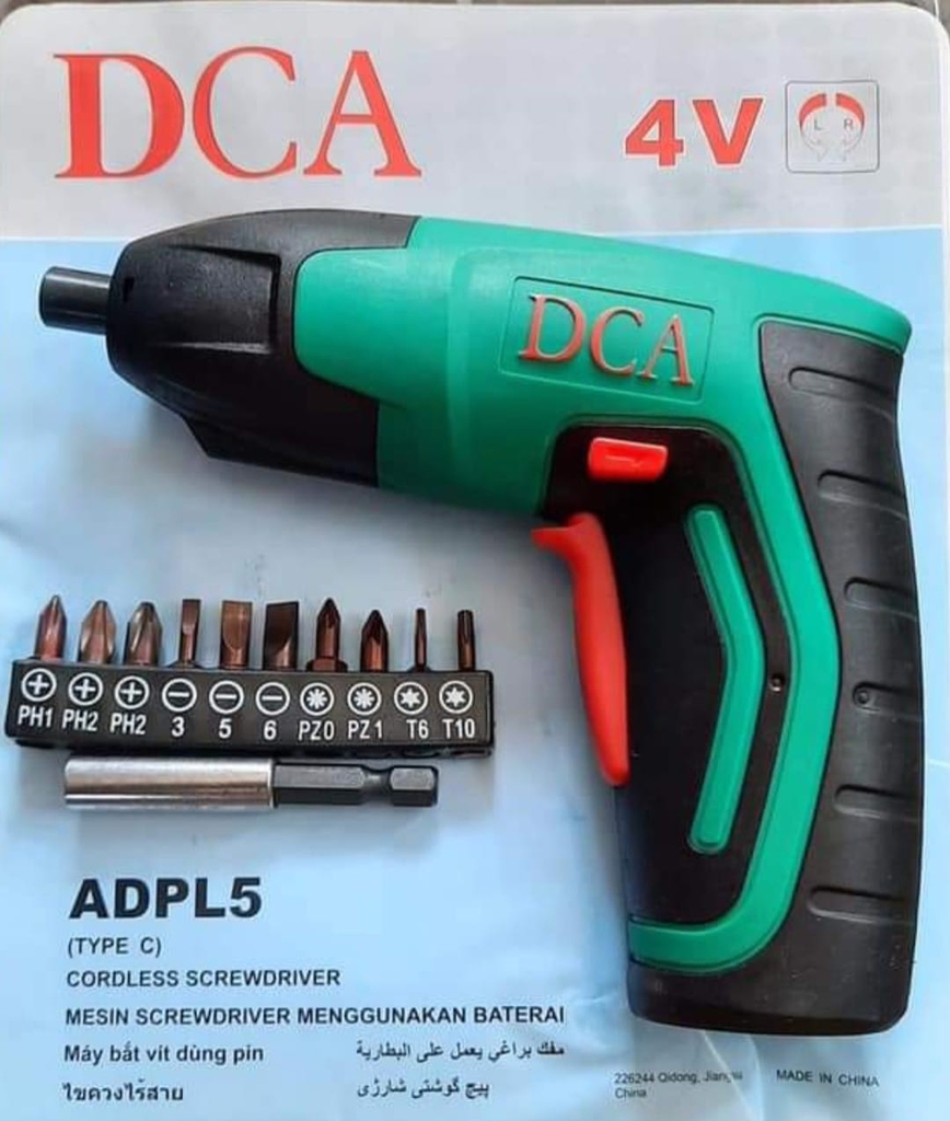 MÁY SIẾT VÍT PIN 4V DCA ADPL5 - HÀNG CHÍNH HÃNG