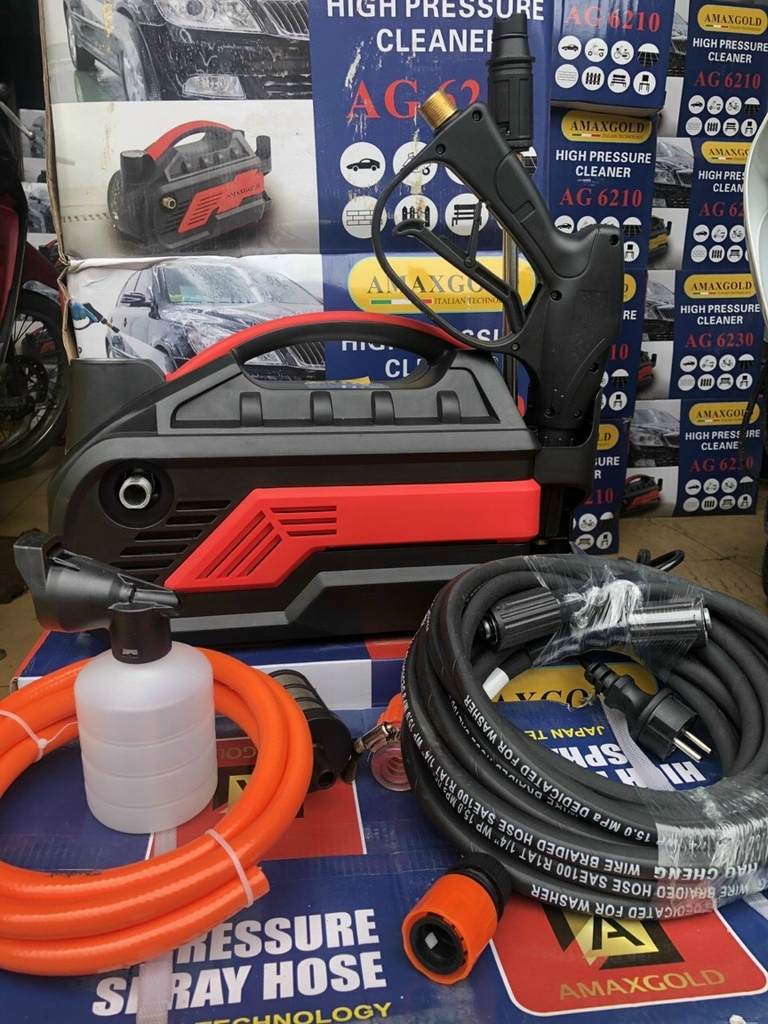 Máy rửa xe cao áp 1900W AmaxGold AG6230- Hàng chính hãng