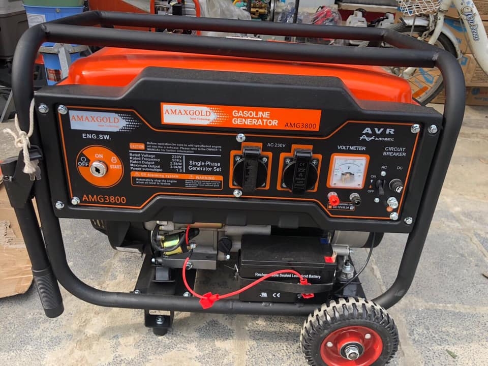 Máy Phát Điện Chạy Xăng 3KW AmaxGold AMG3800