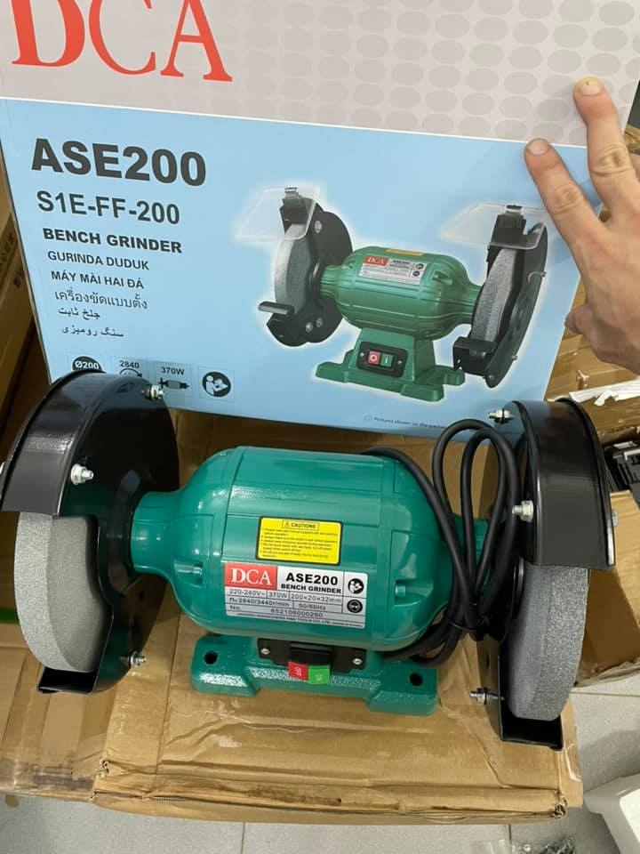 MÁY MÀI 2 ĐÁ 370W 200MM DCA ASE200 - HÀNG CHÍNH HÃNG