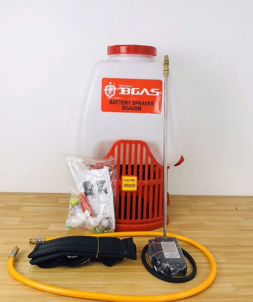 MÁY PHUN THUỐC - BÌNH PHUN THUỐC BGAS 20L CHẠY ĐIỆN 12V BGA-20M - HÀNG CHÍNH HÃNG