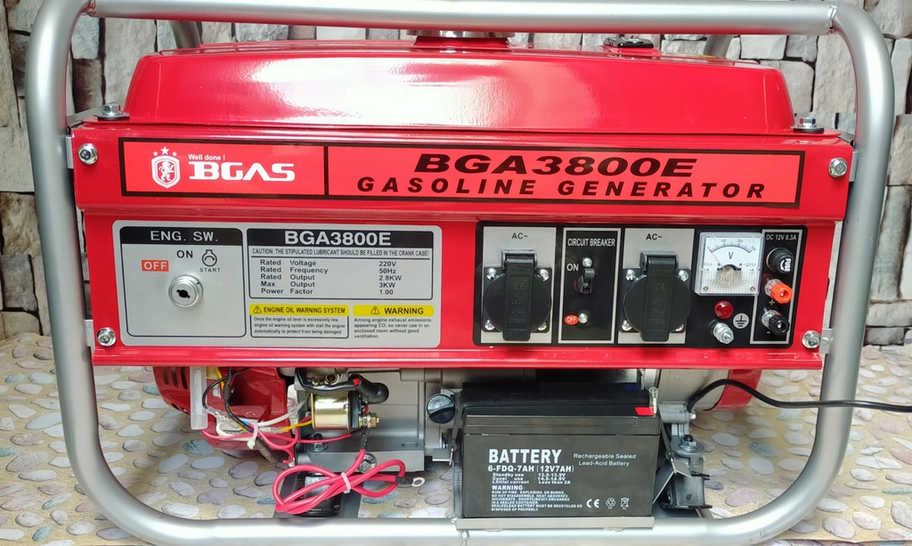 MÁY PHÁT ĐIỆN BGAS BGA-3800E 100% DÂY ĐỒNG ( KHỞI ĐỘNG ĐIỆN)- HÀNG CHÍNH HÃNG