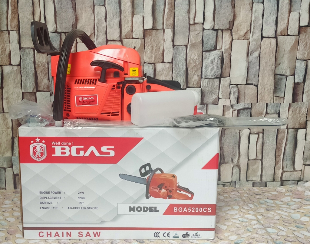 MÁY CƯA XÍCH XĂNG BGAS BGA5200CS (2000W) - HÀNG CHÍNH HÀNG