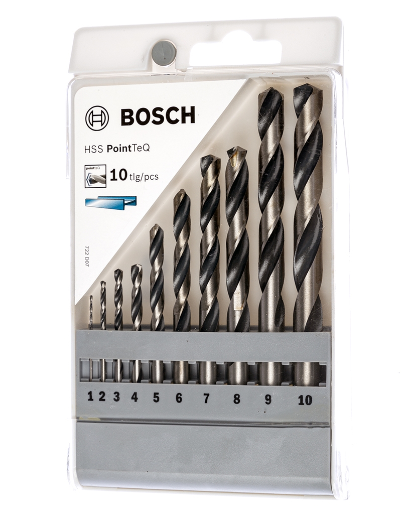 Bộ mũi khoan HSS 10 mũi Bosch 2608577348